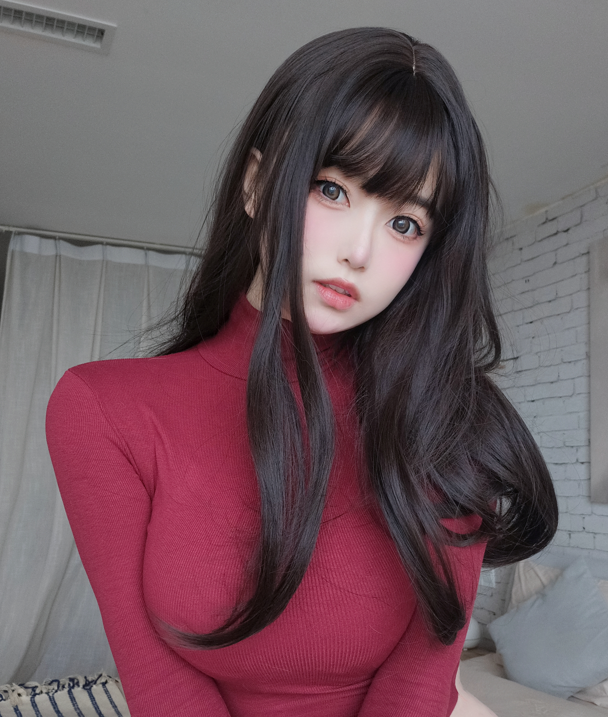 女主K cos恶魔+红色毛衣写真合集-长游分享网