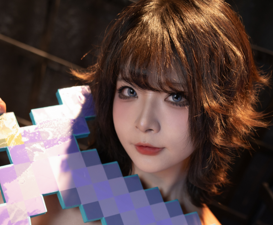 yuuhui玉汇cos末影人+双斩少女写真+视频-长游分享网