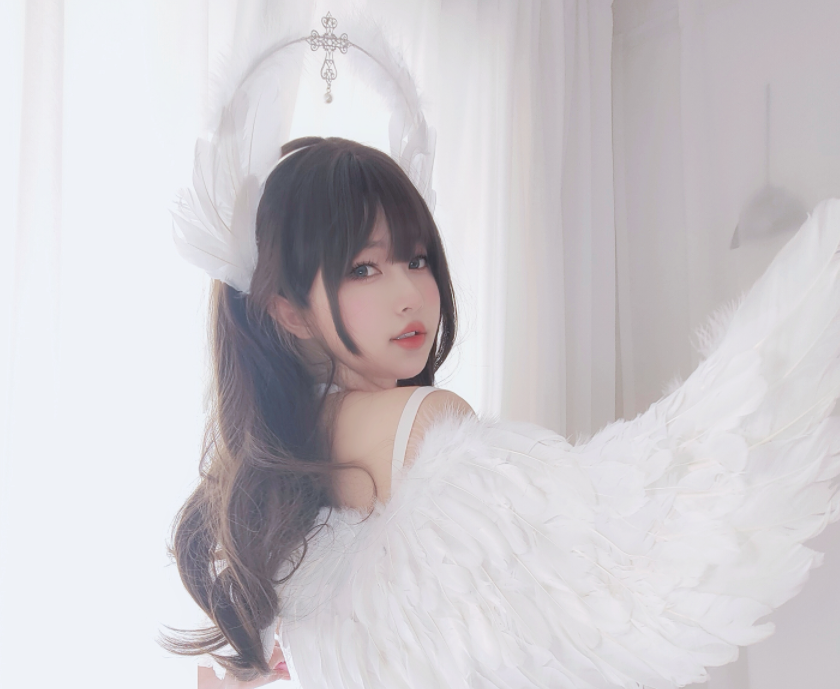 女主K cos工口天使+秘书的丝袜+性感一夏写真+视频-长游分享网