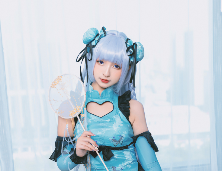 神楽坂真冬cos小恶魔+黛玉写真-长游分享网