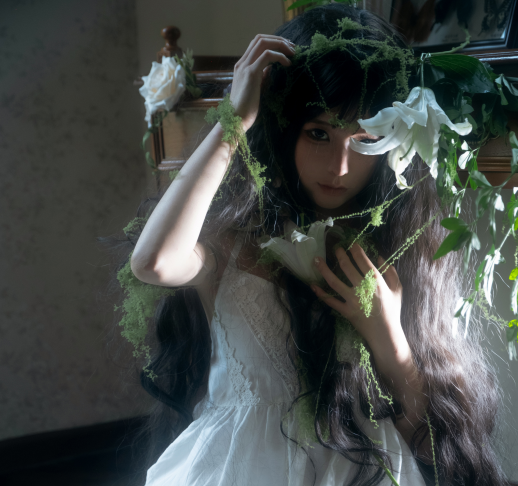 蠢沫沫cos白吊带+婚写真-长游分享网