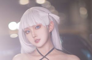 Natsuko夏夏子cos水晶公主+爱德+翔鹤赛车服写真-长游分享网